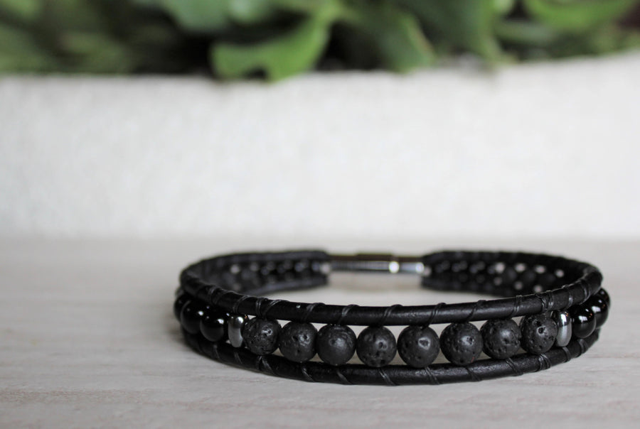 Black Lava Rocks Bracelet – Seb & Em Boutique