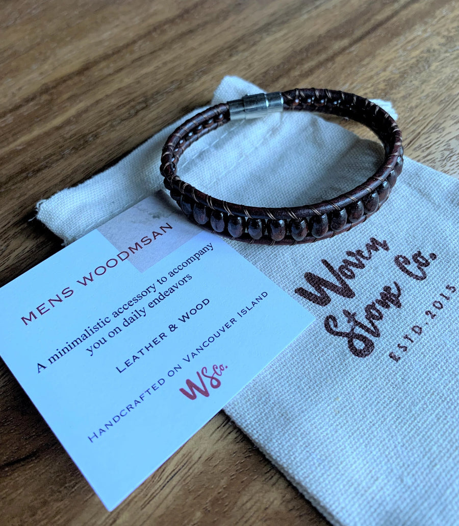 Mens Woodsman Bracelet - Woven Stone Co.